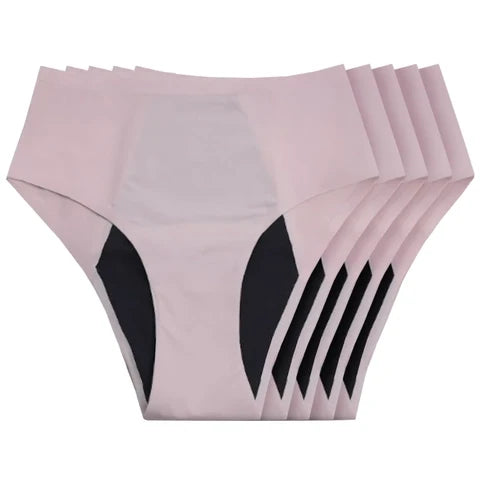 NEW: Seamless Leakproof High Waisted (Heavy Absorbency Pink 10-Pack)